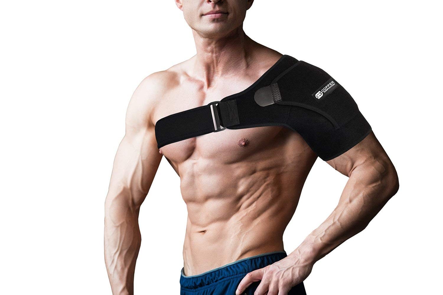 Copper Compression Shoulder Brace – Copper Infused Immobilizer & Support for Tor