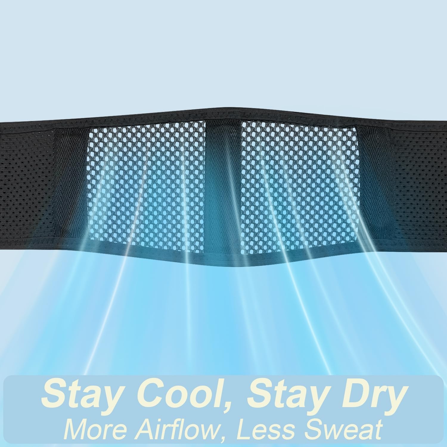 Thin & Lightweight Back Brace for Lower Back Pain – Slim, Breathable Back Bra…