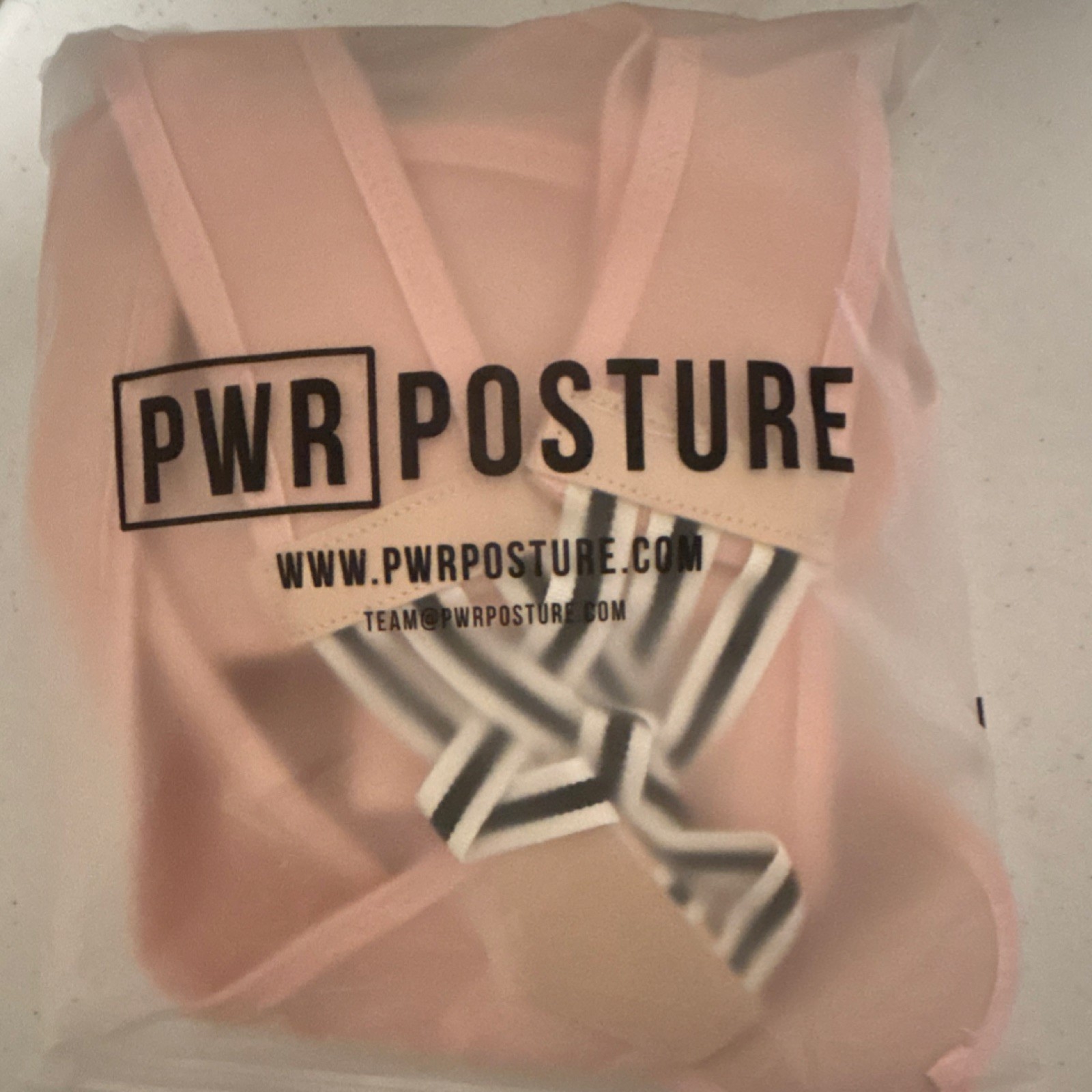 PWR Posture Adjustable Pink Posture Corrector for Back and Shoulder Size L