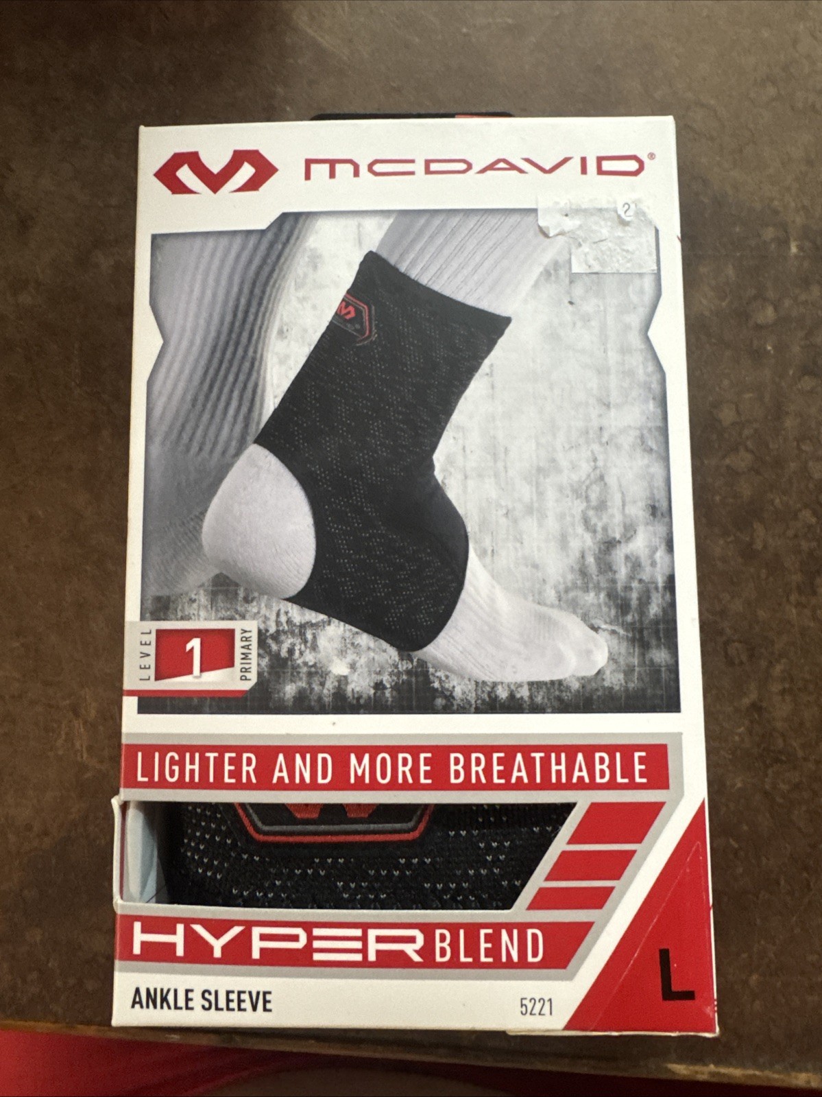 McDavid HyperBlend Ankle Sleeve Black Adult Large Level 1 – Brand New In Box