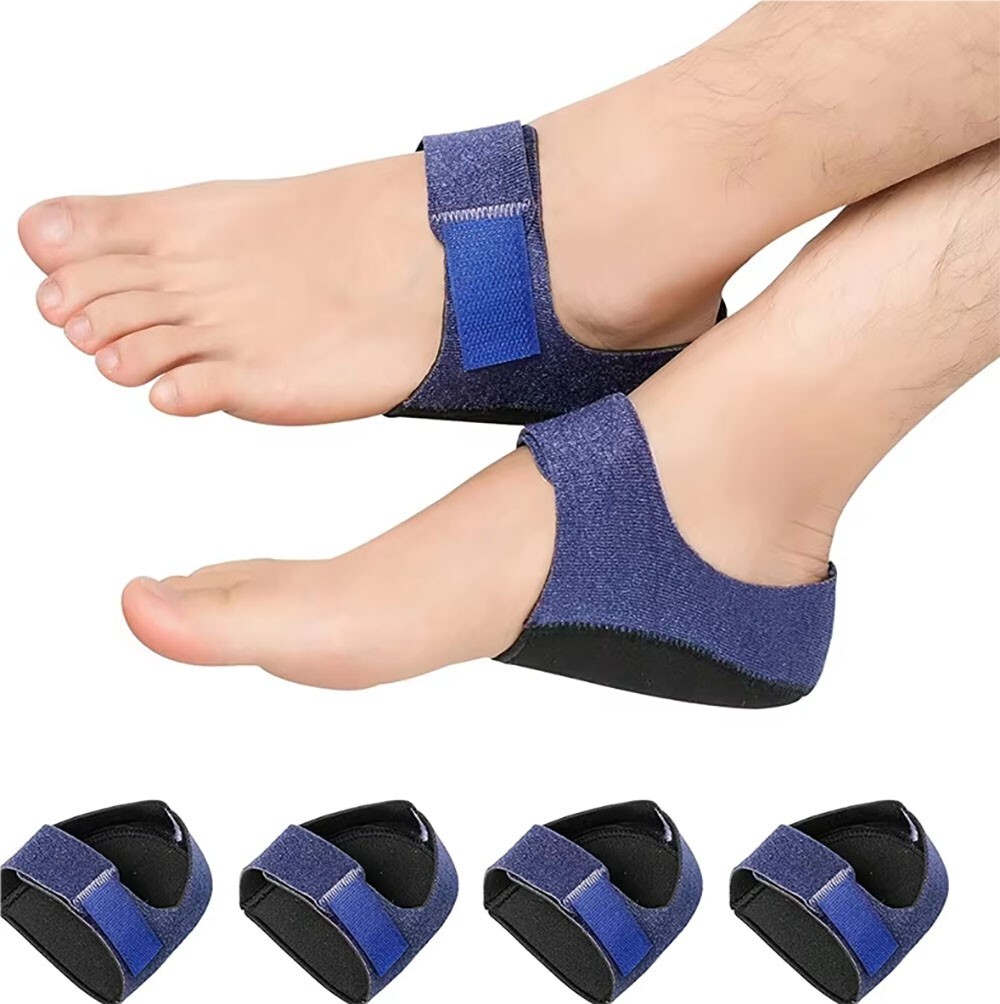 1 Pair Heel Spur Cup Protector Pads Sleeves Ankle Support Brace Foot Pain Relief