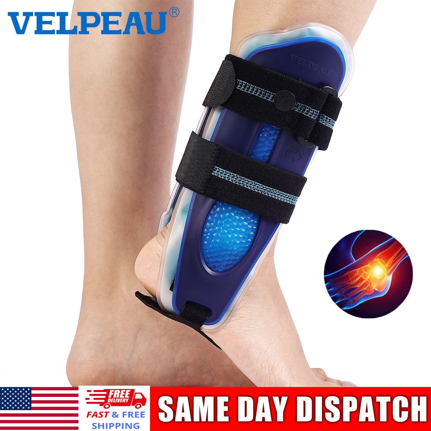 Velpeau Ankle Brace, Ankle Support Stabilizer, Stirrup Splint for Sprains