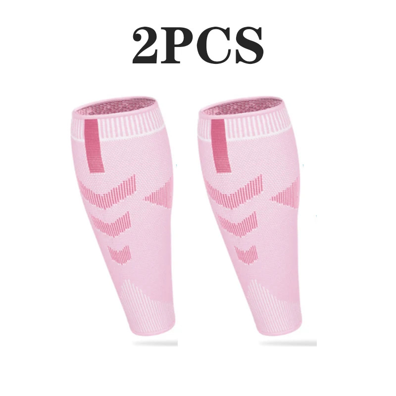 2Piece Calf Compression Sleeve Nylon Knit Sport Function Running Sports Cycling