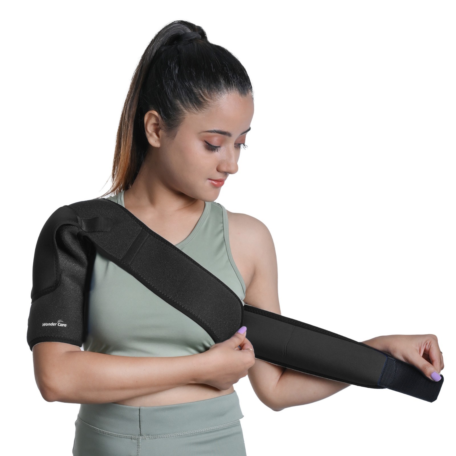 Shoulder Brace Support Compression Sleeve Torn Rotator Cuff AC Joint Pain Relief