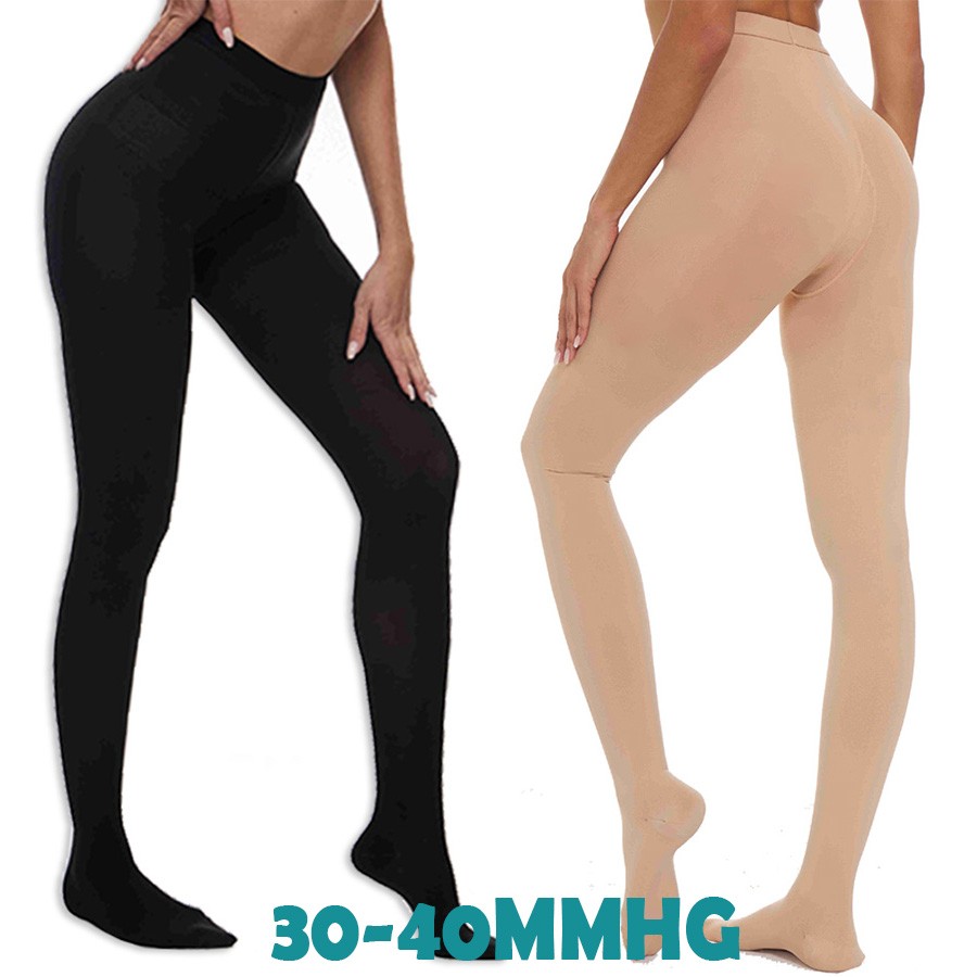 Compression Pantyhose Socks Help to Relieve Varicose Veins Legs Edema Swelling