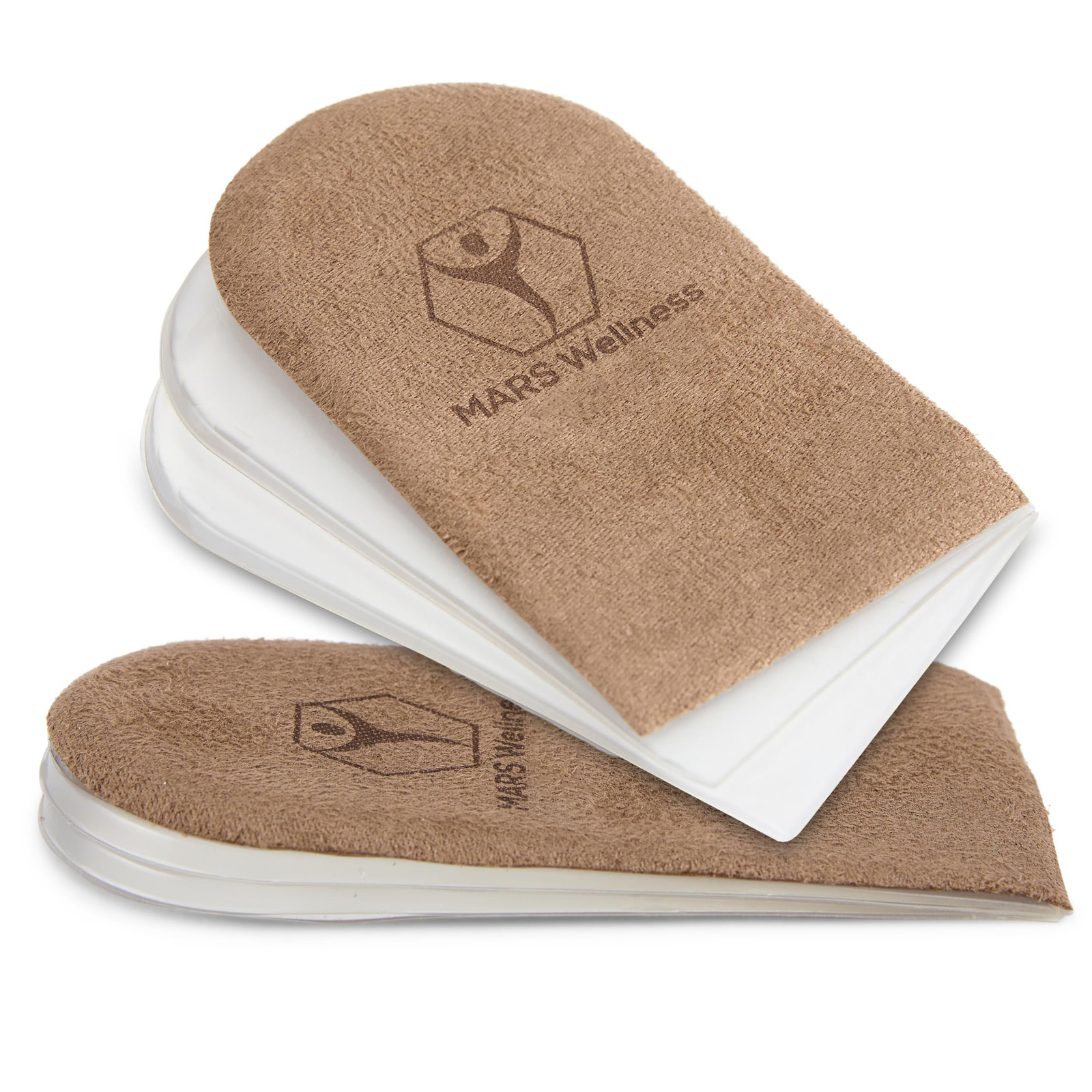 Mars Wellness Gel Heel Lift – 3 Layers, 1/8″ per Layer, Adjustable Height -…