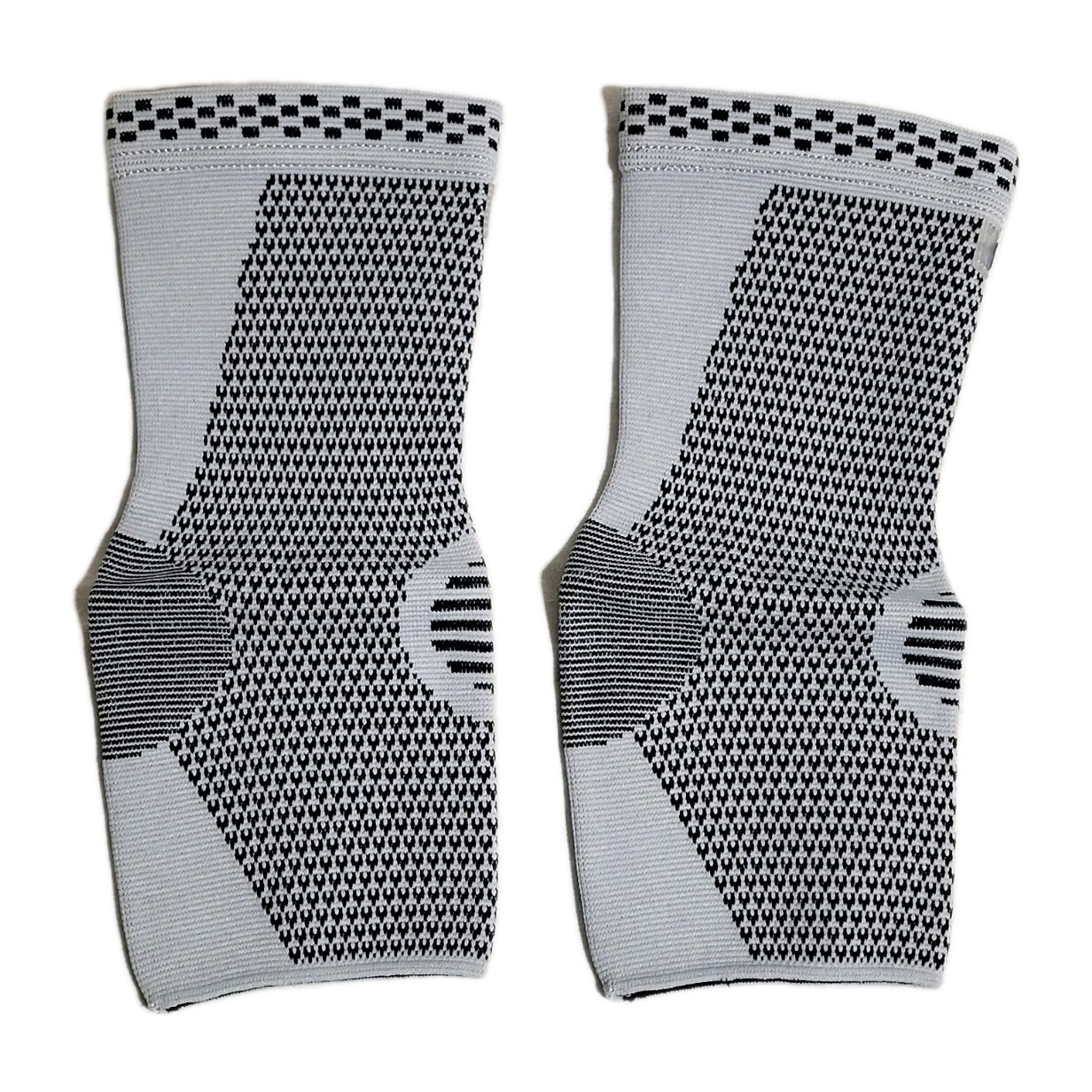 Compressa 1 Pair Foot Ankle Compression Sleeve Socks Open Toe Unisex One Size