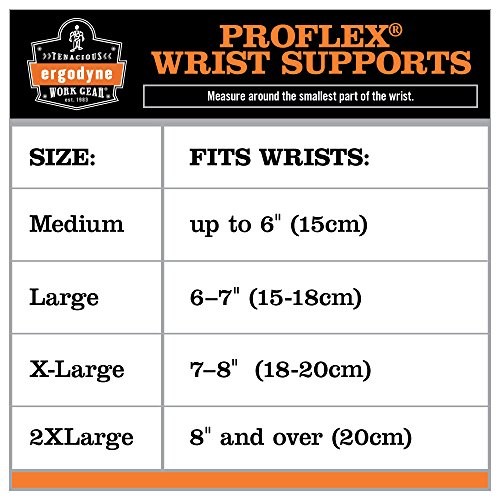 Ergodyne ProFlex 4020 Right Wrist Support, Black, Medium