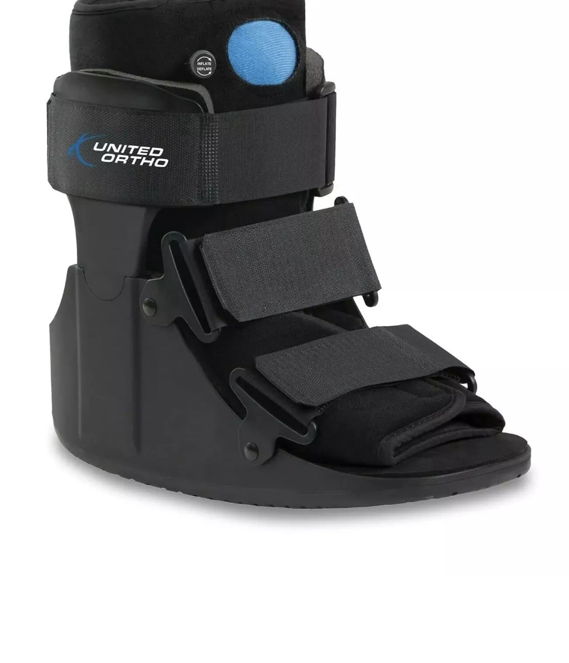 United Ortho Walker Fracture Boot Large Black Short Air Cam Walker