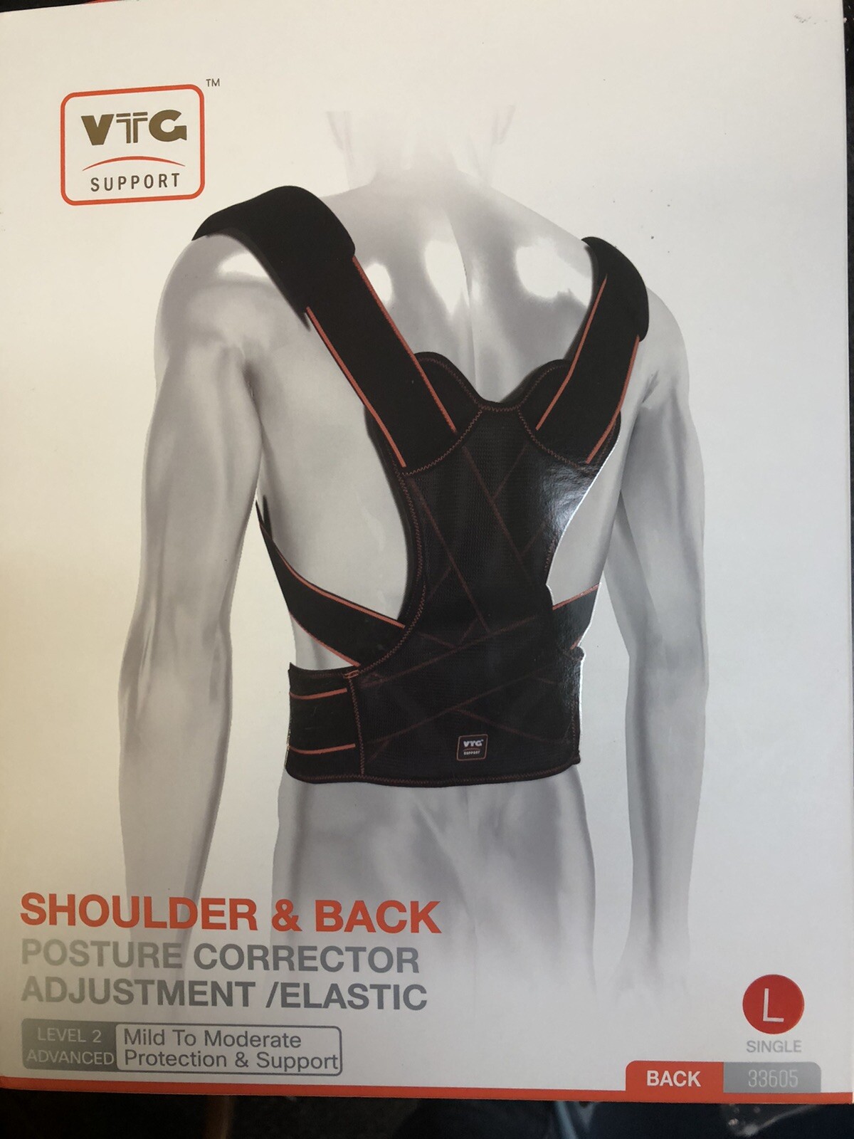 VTG SUPPORT SHOULDER/BACK POSTURE CORRECTOR LARGE – FDA APPROVED
