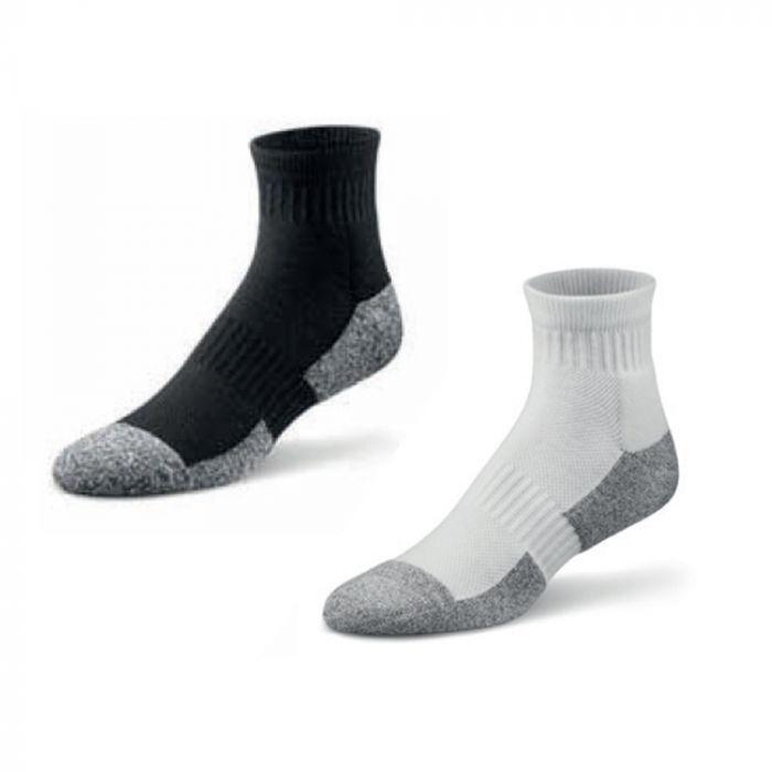 Dr Comfort Diabetic Ankle length Socks Shape to Fit Seamless Unisex Blk or White