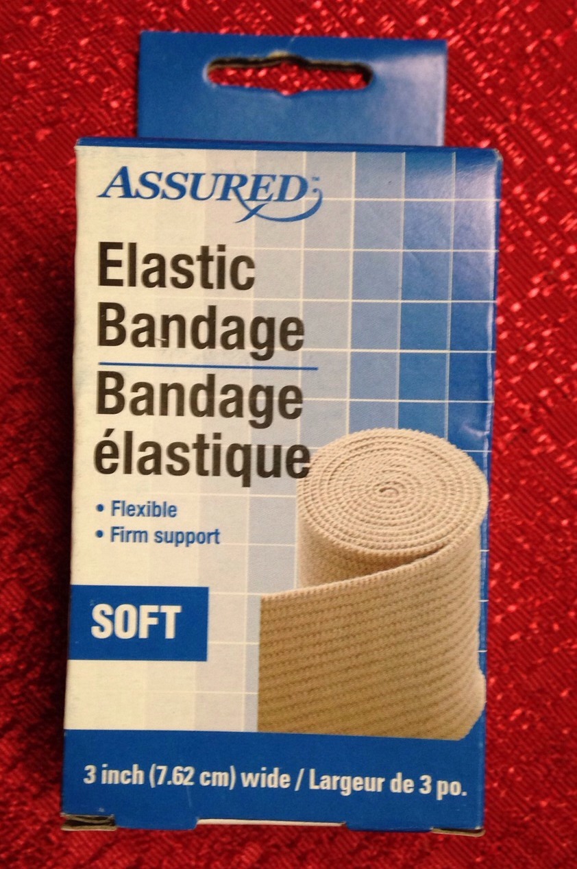 Assured ELASTIC BANDAGE SOFT 3 INCHES 5.4 YARDS BRAND NEW With 2 Clasp