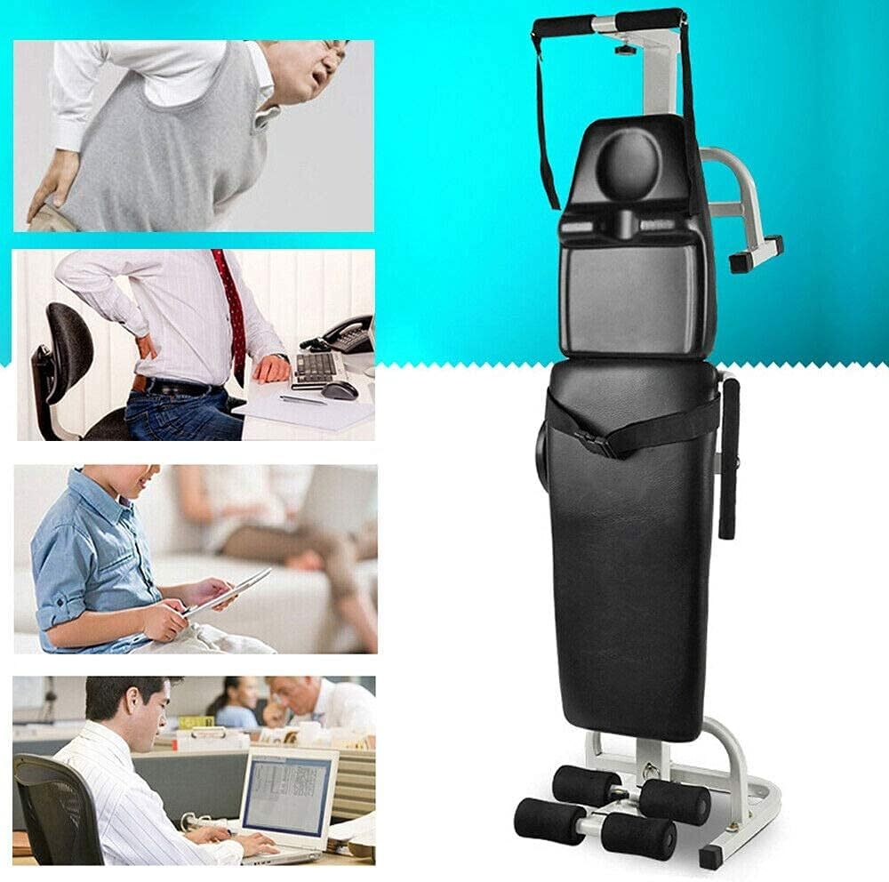 Cervical Spine Lumbar Traction Bed Back Pain Therapy Massage Stretching Table