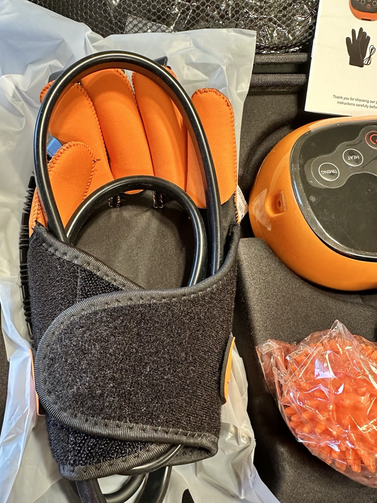 Rehabilitation Robot Glove Stroke Arthritis Recovery XL LEFT Heat