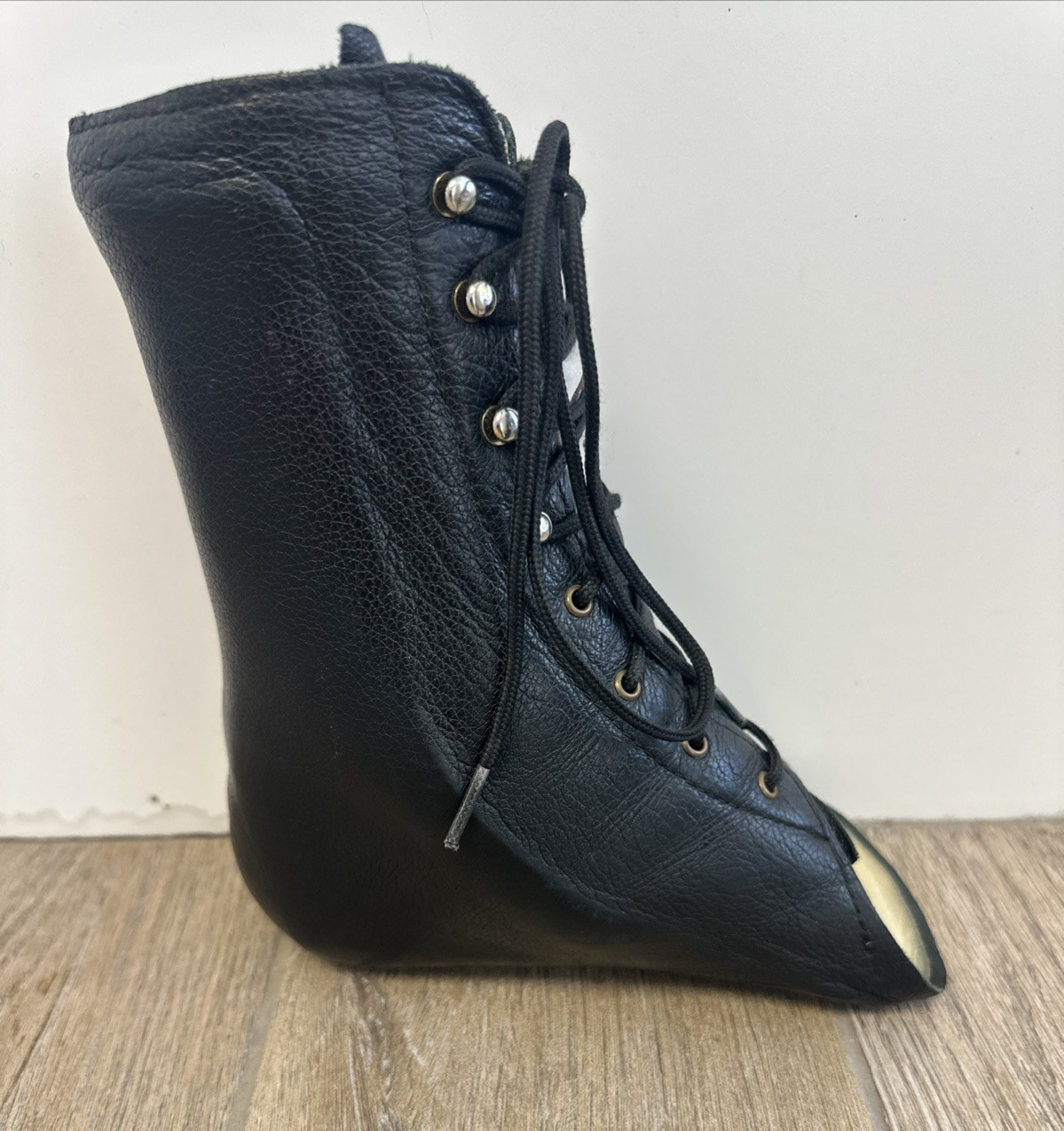 Arizona AFO AZafo Leather Left Leg Foot Ankle Brace Black Lace Up Hook Closure