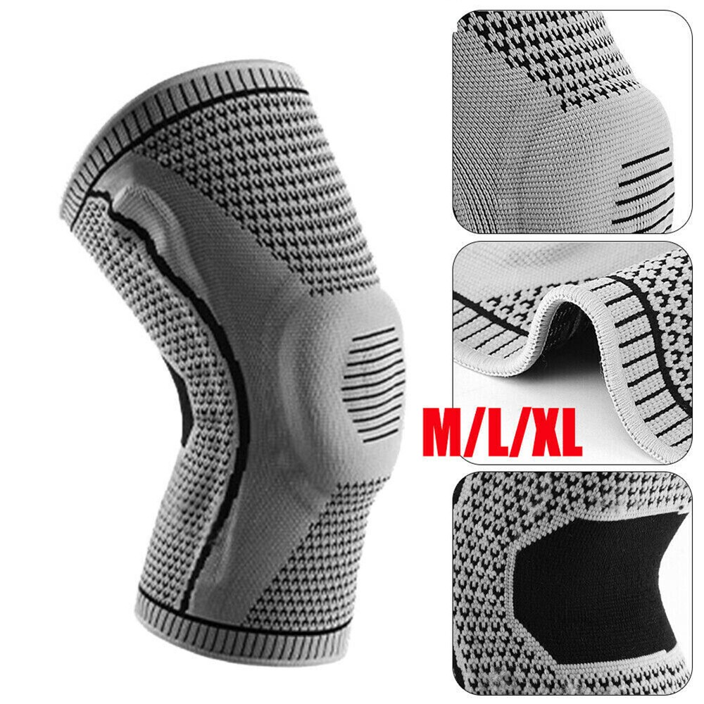 Knee Sleeve Compression Brace Support For Sport Joint Pain Arthritis Relief NEW