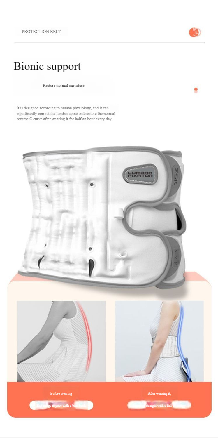 Inflatable Heating Waist Support | Lumbar Relief for Muscle Strain & Disc