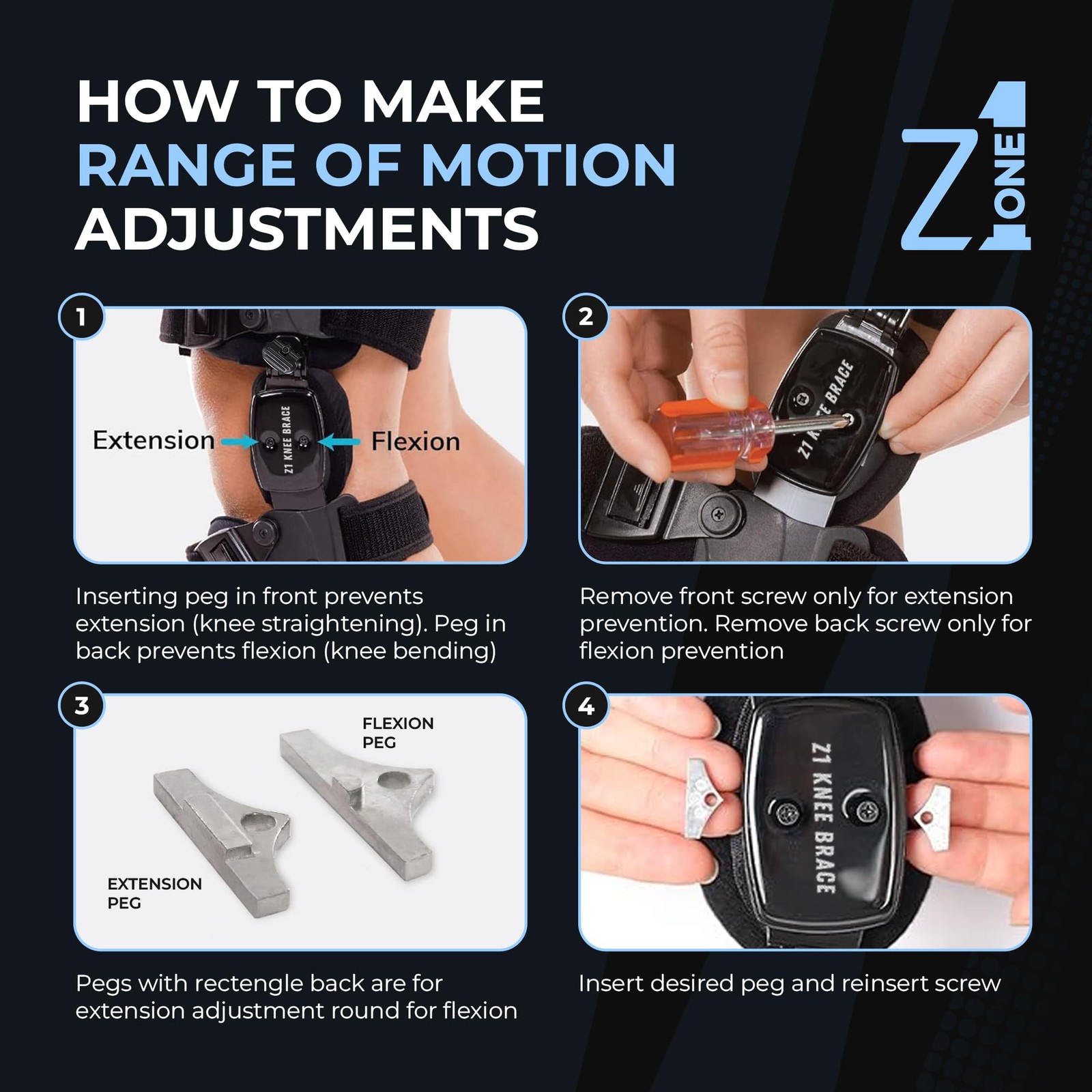 Z One Z1 K8 Eco Assist Oa Unloader Knee Brace – Support For Osteoarthritis –