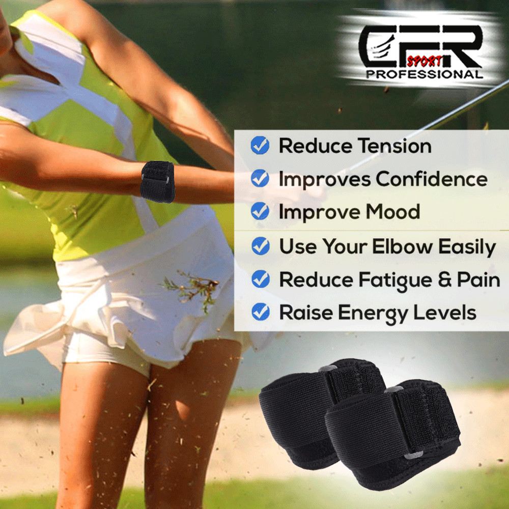 Tennis Elbow Brace for Arthritis Tendonitis Golfers Elbow Forearm Strap Wrap CFR