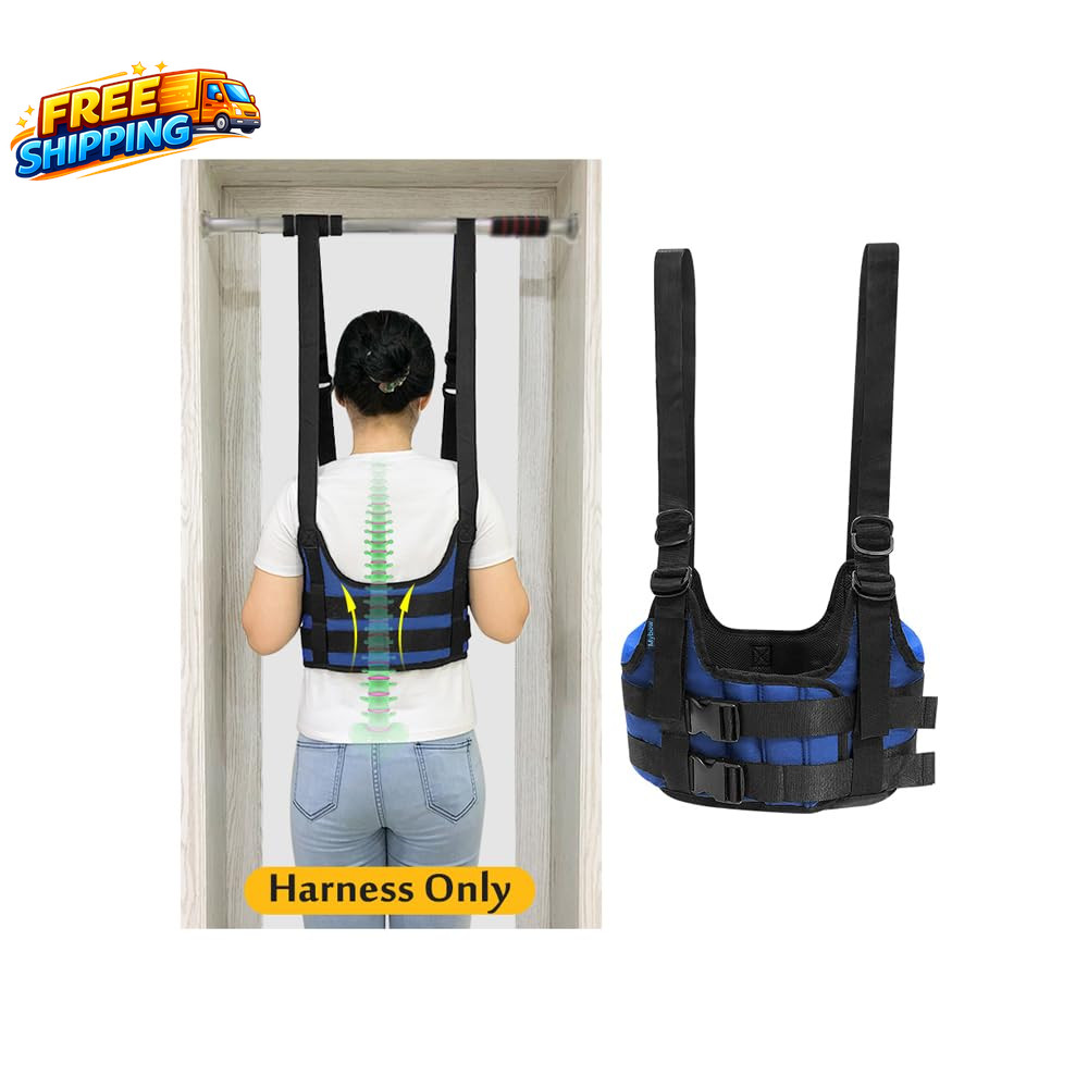 Back Stretcher Lumbar Traction Device Spine Decompression Belt for Pain Relief