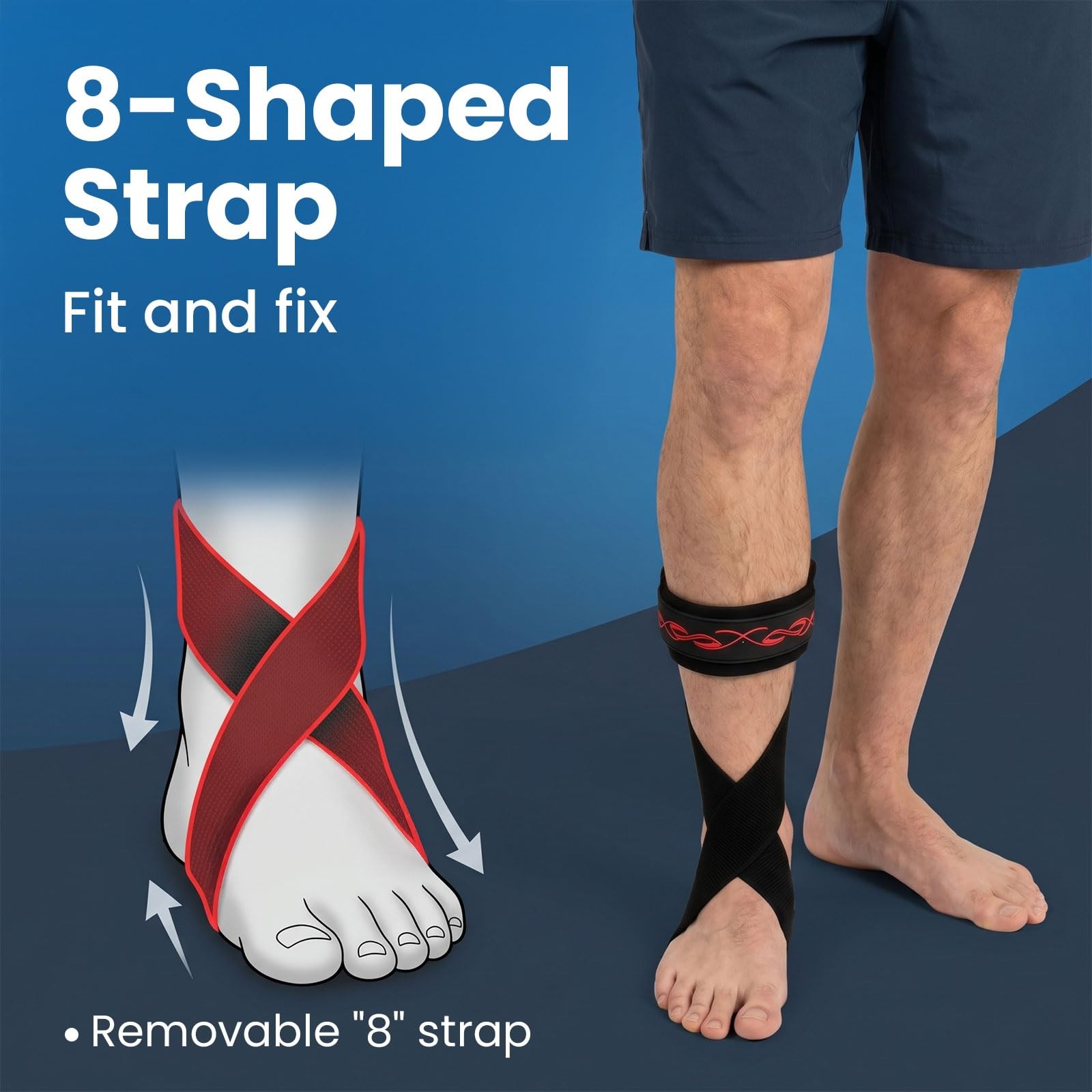 Drop Foot Brace Lightweight Foot Stabilizer Ankle Support Large Left