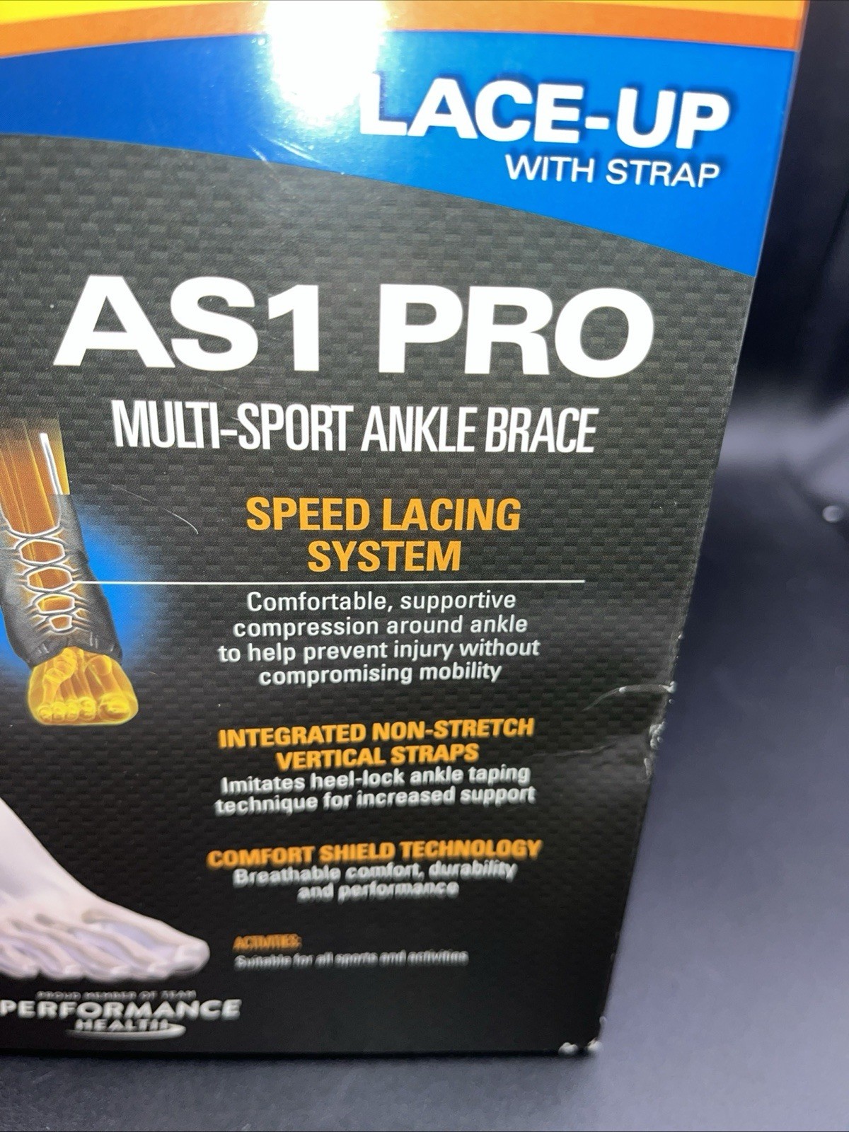 Active Ankle AS1 (X-LARGE) Pro *Lace Up Multi-Sport Ankle Brace*UNISEX*NEW*