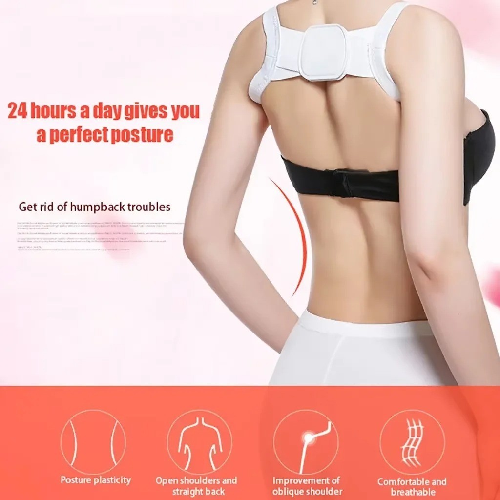 Adjustable Posture Corrector Back Support Men Women Upper Spine Lumbar Brace Bel