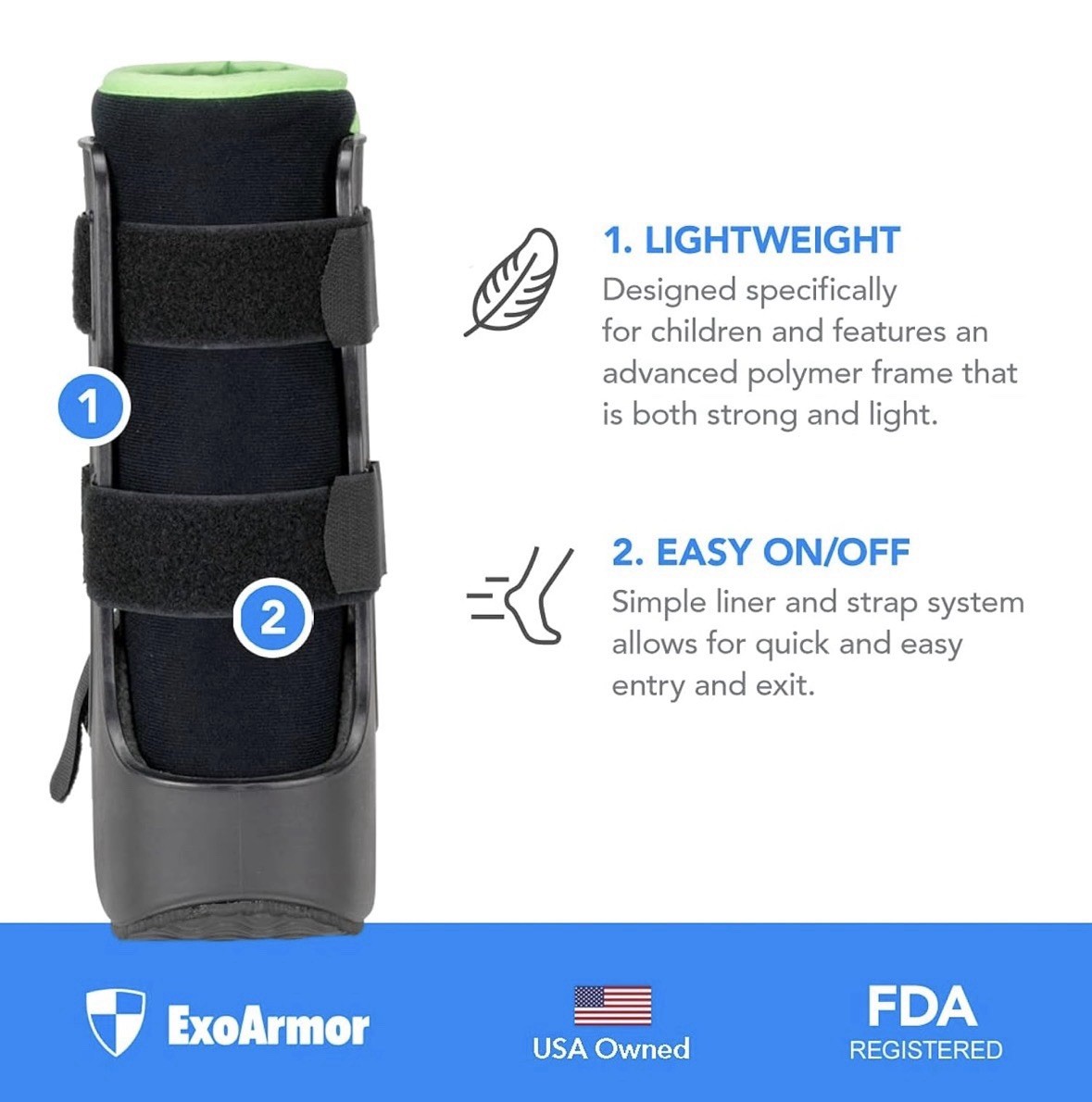 Pediatric Walking Boot – Lightweight Medical Boot for Children SMALL