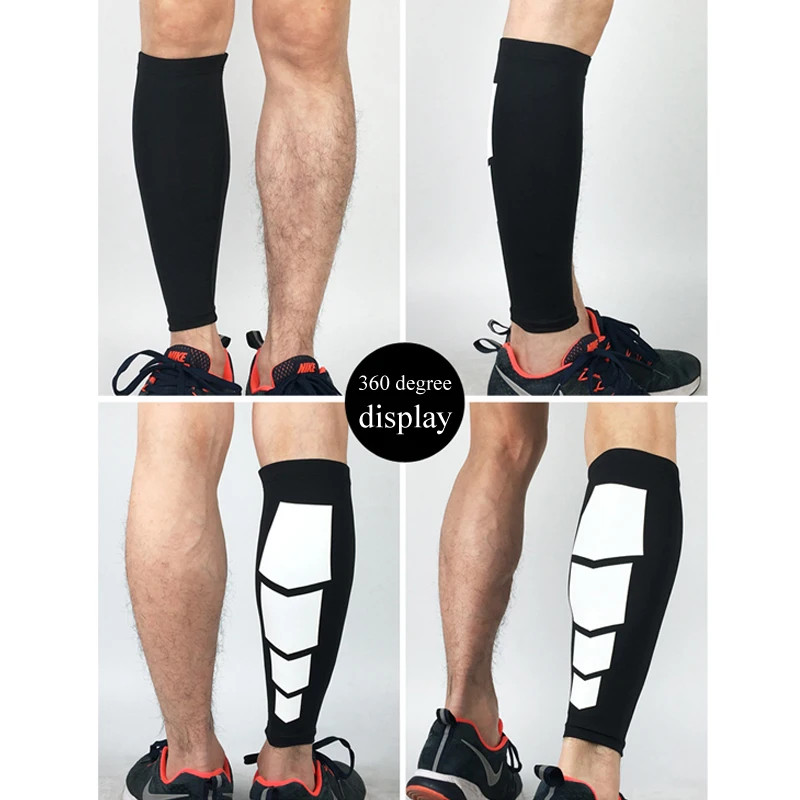 1Pcs Sports Compression Calf Sleeves Leg Compression Sock Running Shin Splint Va