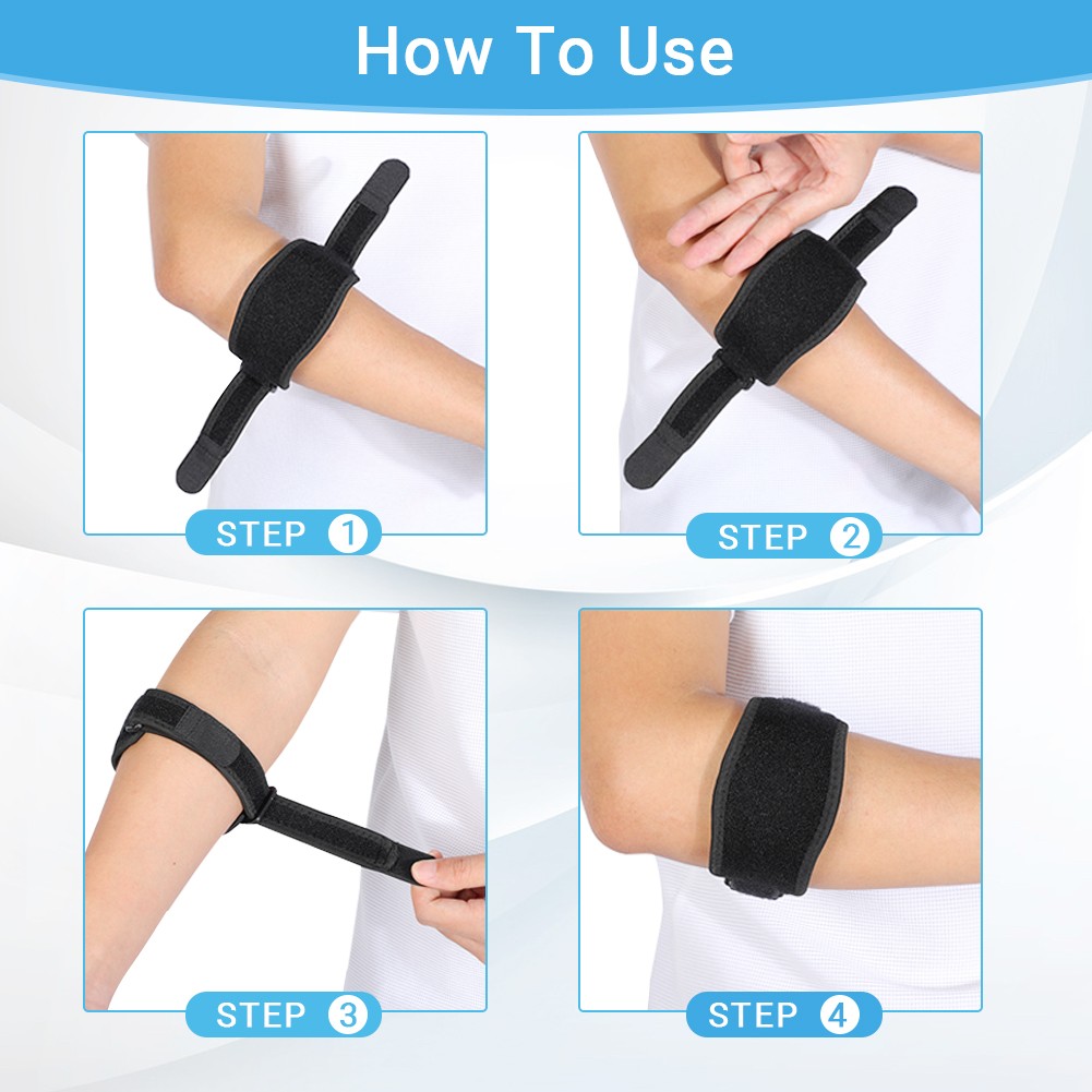 Adults Elbow Support Brace Protector Pad Guard Strap For Tennis Outdoor Spor CX4