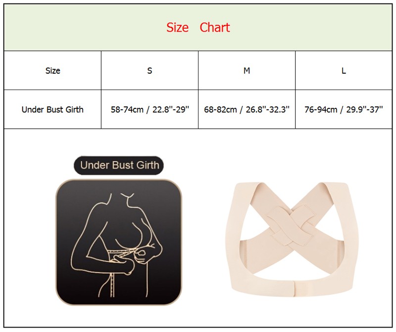 Unisex Posture Corrector Support Fixed Belt Back Shoulder Waist Adjustable Brace