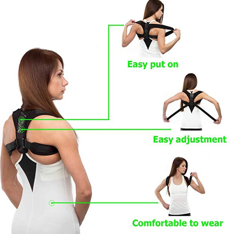 Brace Support Belt Adjustable Back Posture Corrector Clavicle Spine Back Shoulde