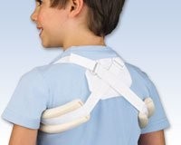 FLA Orthopedics Clavicle Support Pediatric 2-7 Yrs 20-24″ Chest White Adjustable