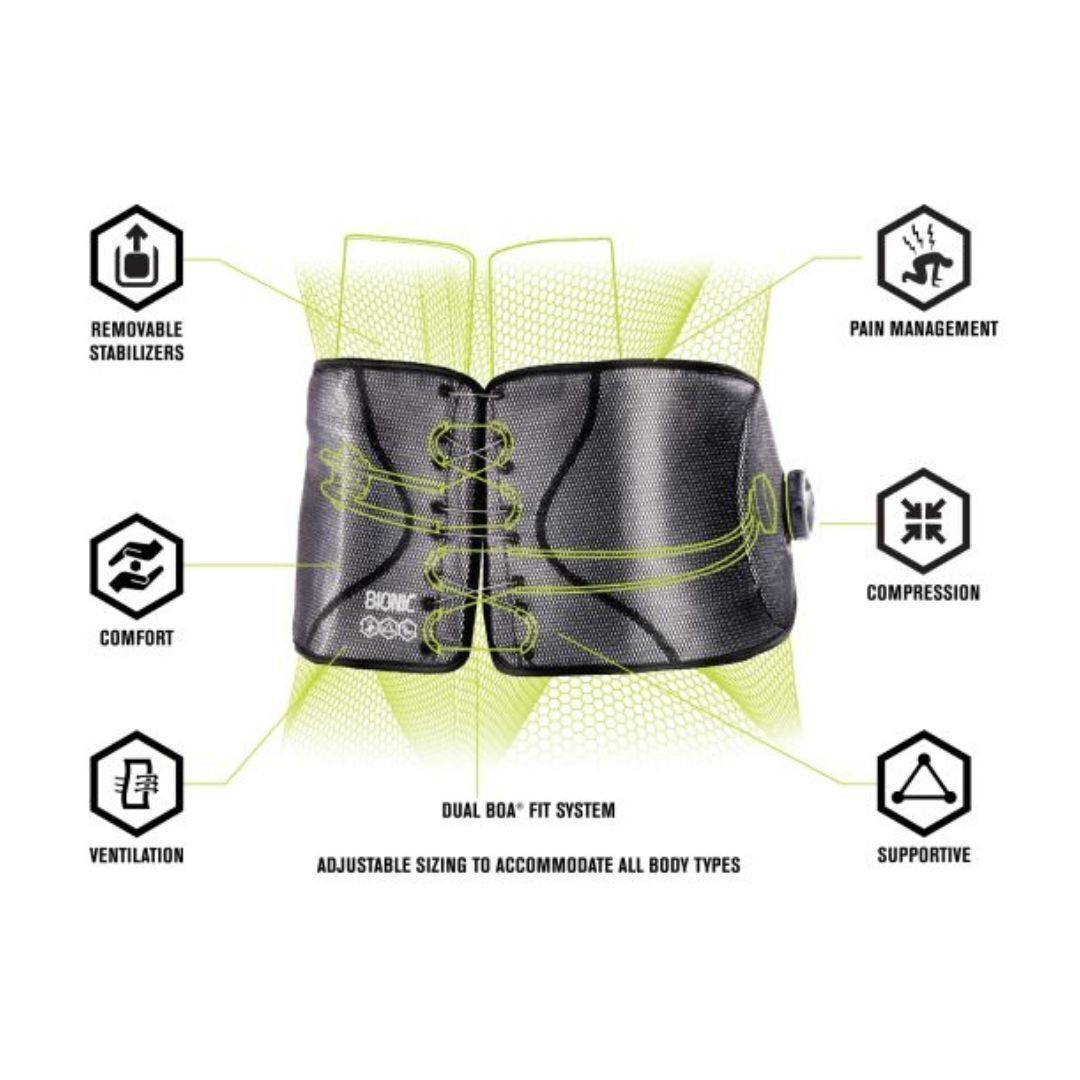DonJoy Performance Bionic Reel-Adjust Back Brace for Back Support