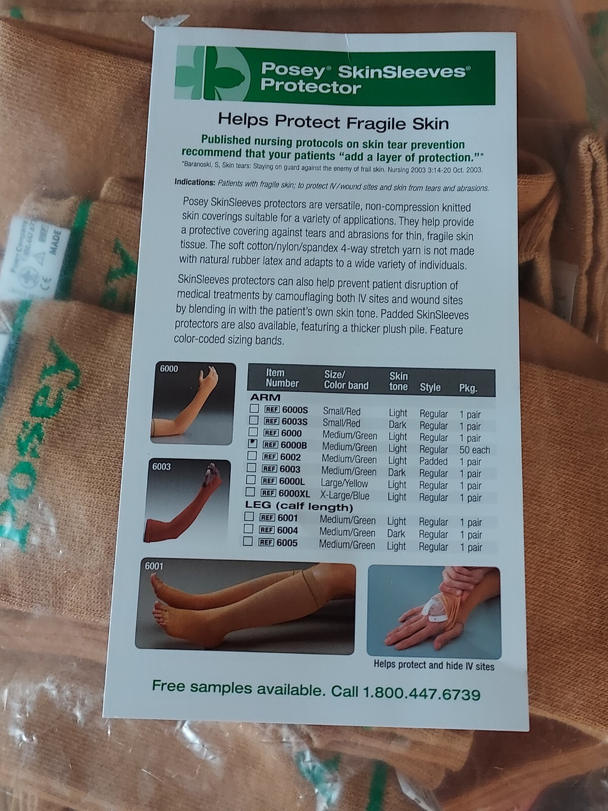 Posey Skin Sleeves Protectors, Arm, 6000B Bulk Pack, 50 Count