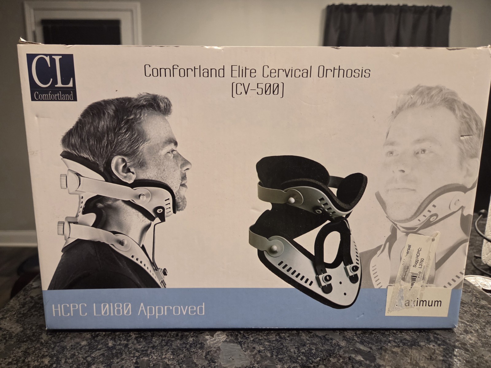 Cervical Collar Comfortland Elite Cervical Orthosis CV-500 Maximum Neck Brace