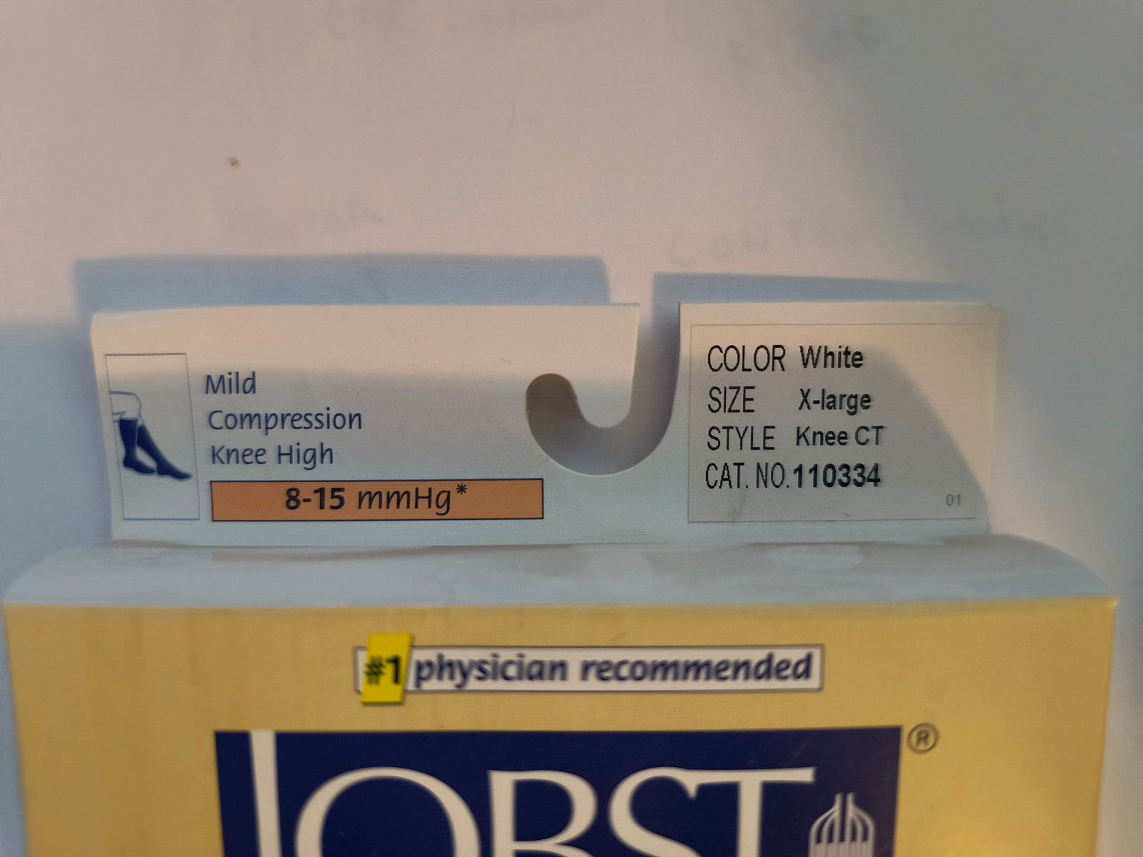 Jobst For Men Compression Knee Socks 8-15 mm Hg X Large White