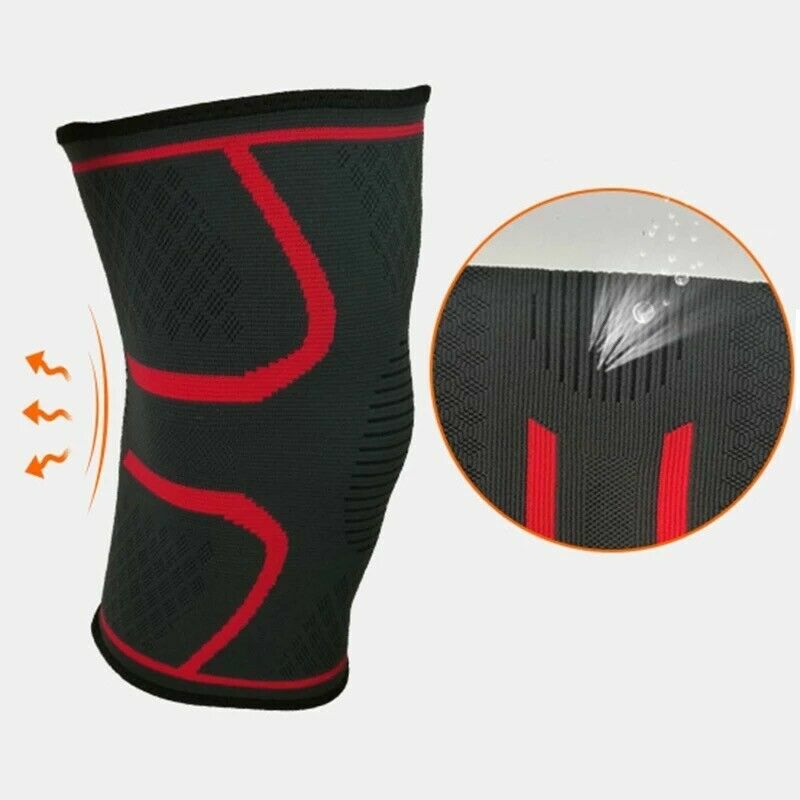 Knee Sleeve Compression Brace Support Joint Pain Arthritis Relief 1xSleeve USA