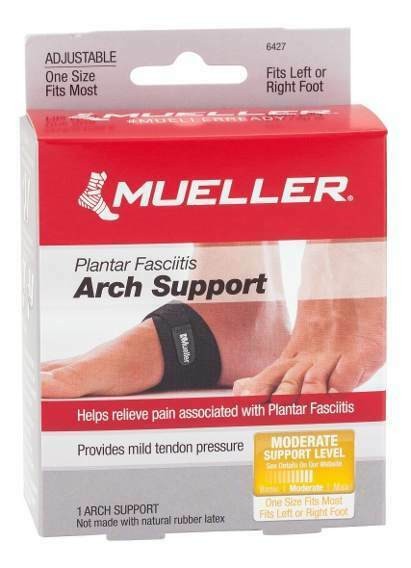 Mueller Arch Support Adjustable Strap – One Size Fits Most – Black