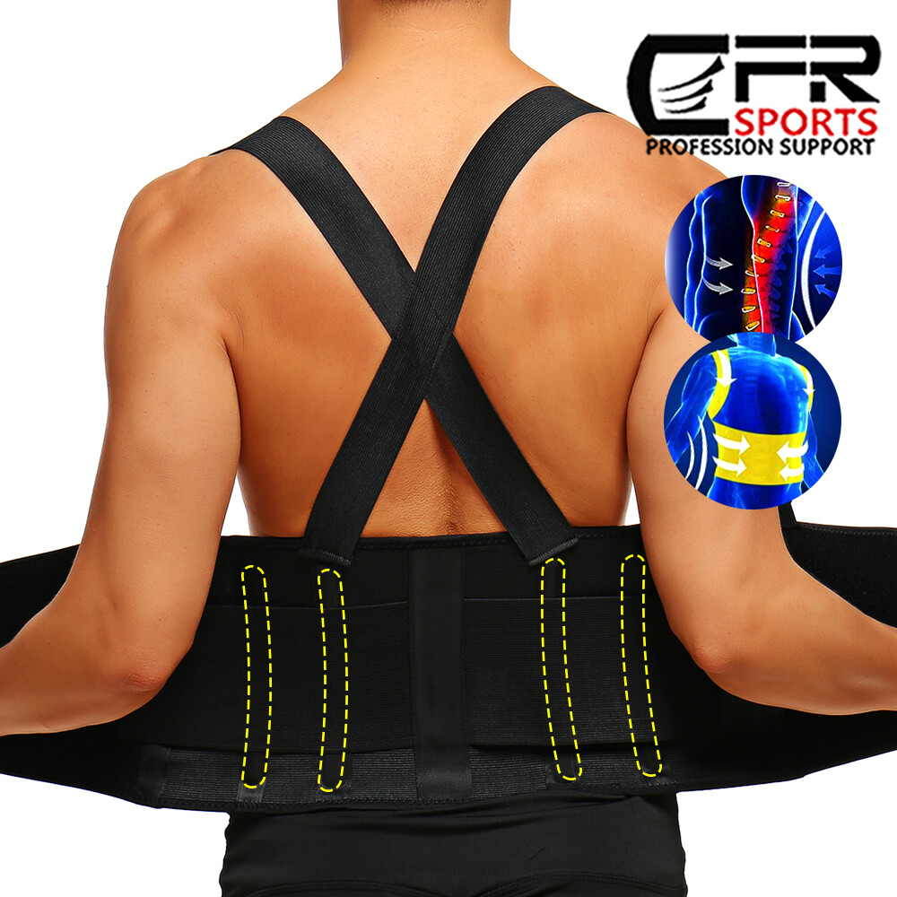 Back Brace Lower Lumbar Support Waist Suspender Belt for Heavy Duty Lifting Pain