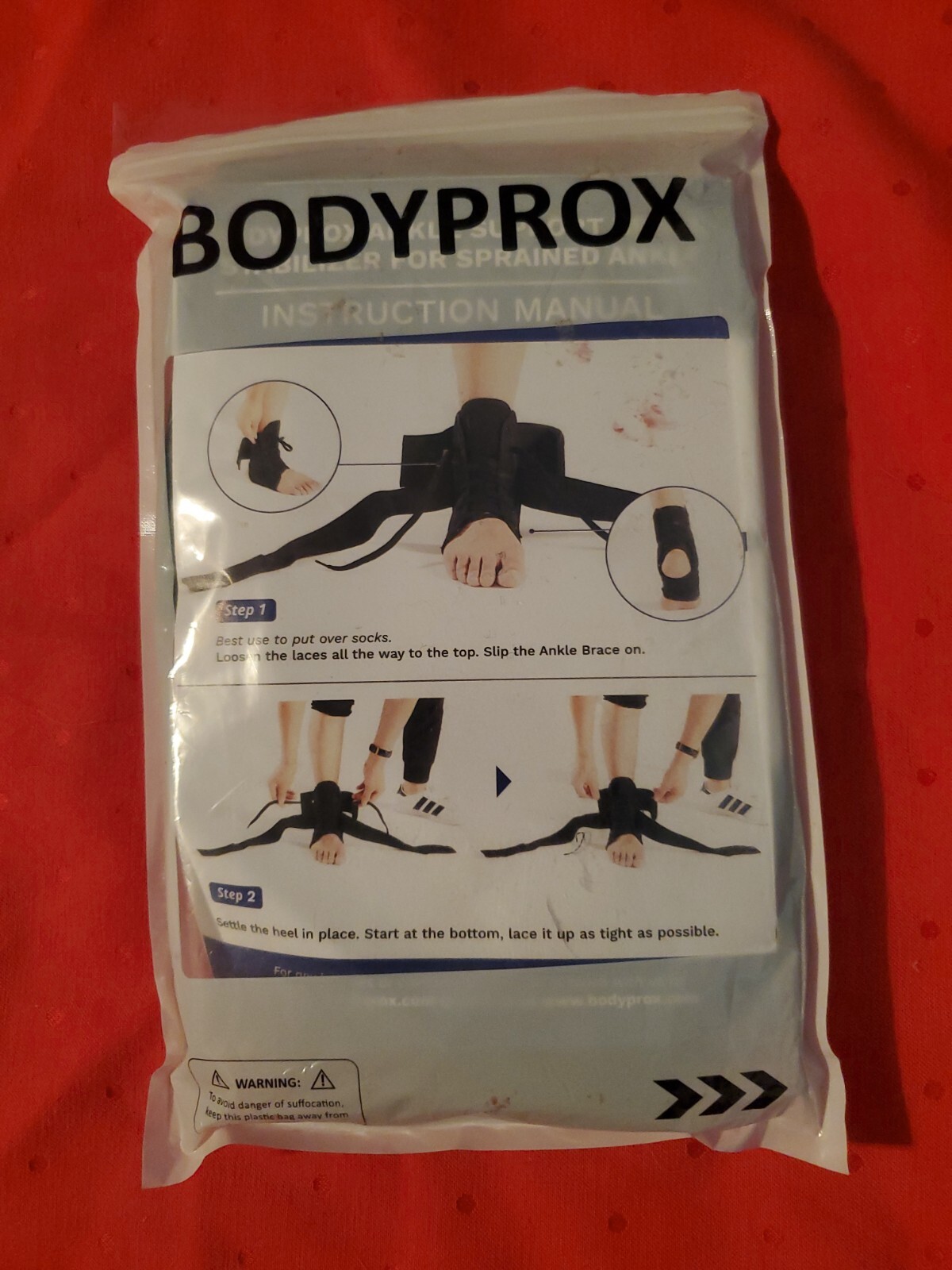 Bodyprox Lace Up Ankle Stabilizer Unisex Men Women Size Medium Free Shipping