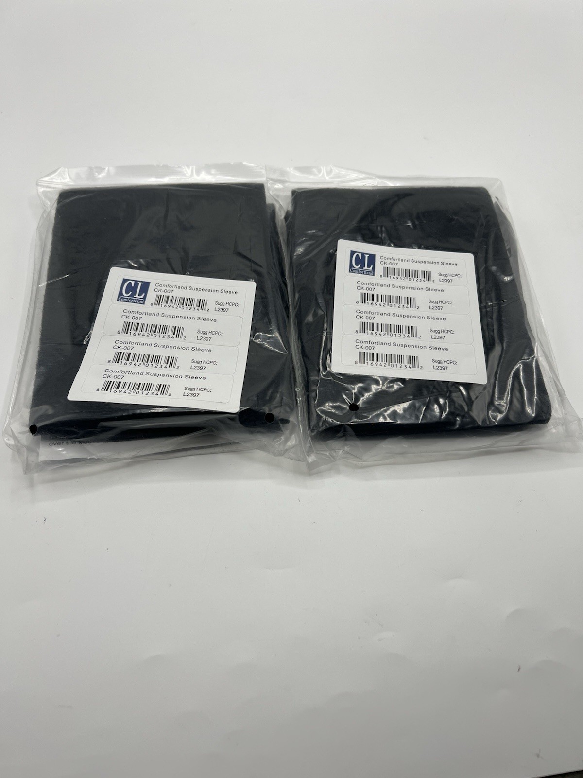 Comfortland Knee Brace Suspension Sleeve (L2397) – Holds Brace In Place Lot Of 2