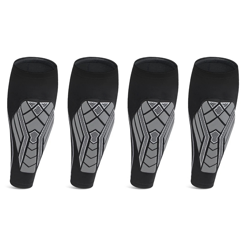 Leg Sleeve Football Socks Shin Pad Breathable Soccer Shin Guard Socks EVA Cushio