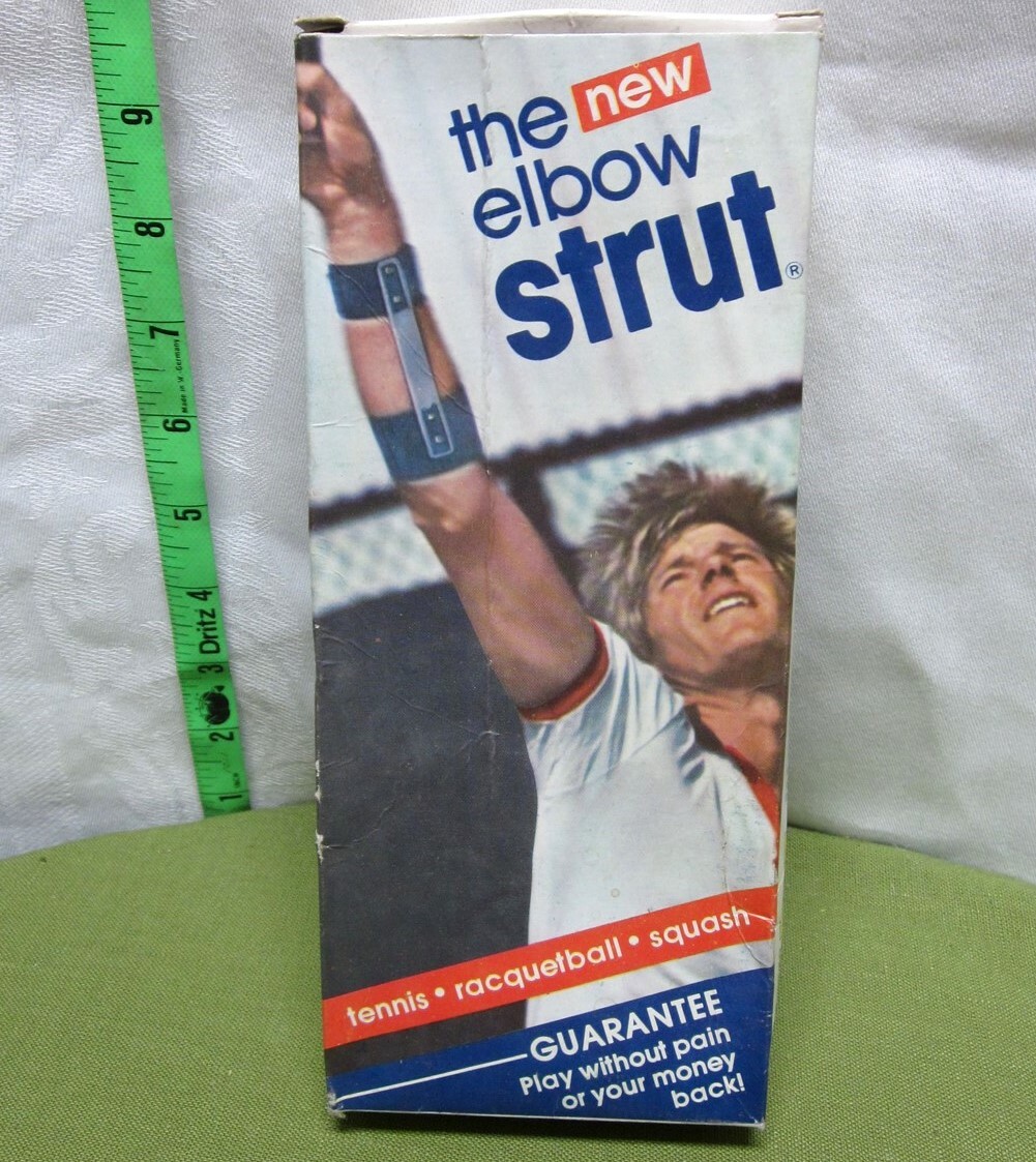 ELBOW STRUT Marine OG brace in box 1970s tennis & racquetball Peter Fleming