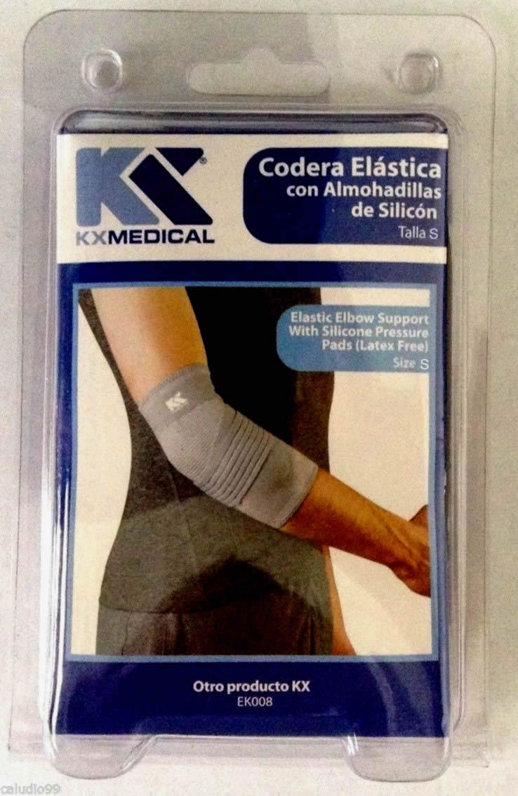 Elastic Elbow Support Brace w/ Silicone Pressure Pads New Design Black NEW