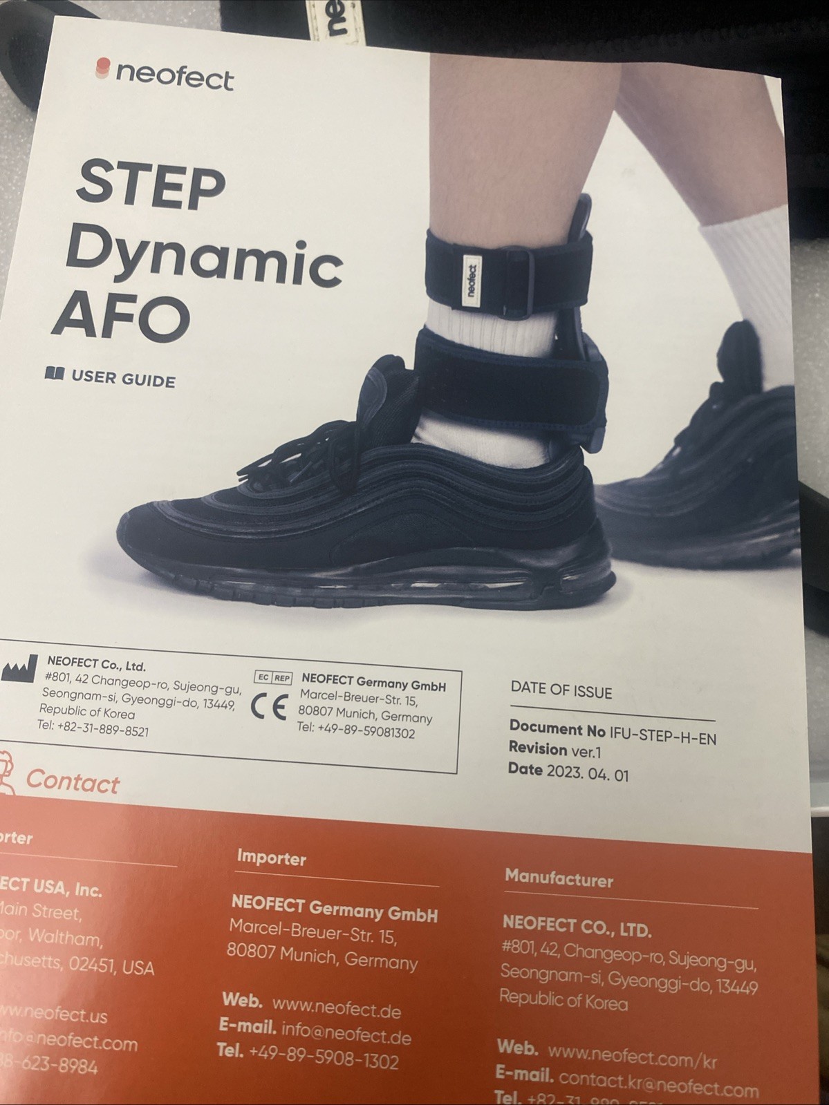 Neofect STEP Small Left AFO Foot Drop Brace, Drop Foot Brace for Walking