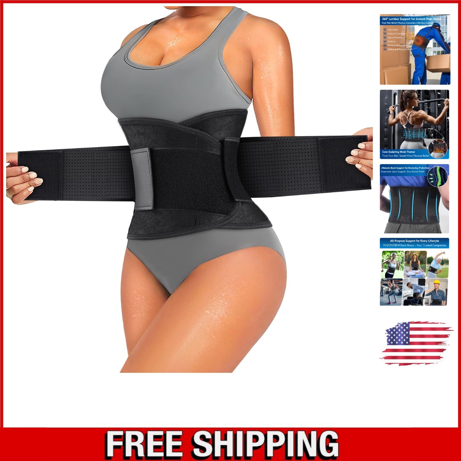 Ultimate Back Support Belt for Sciatica & Herniated Discs – XX-Large Size