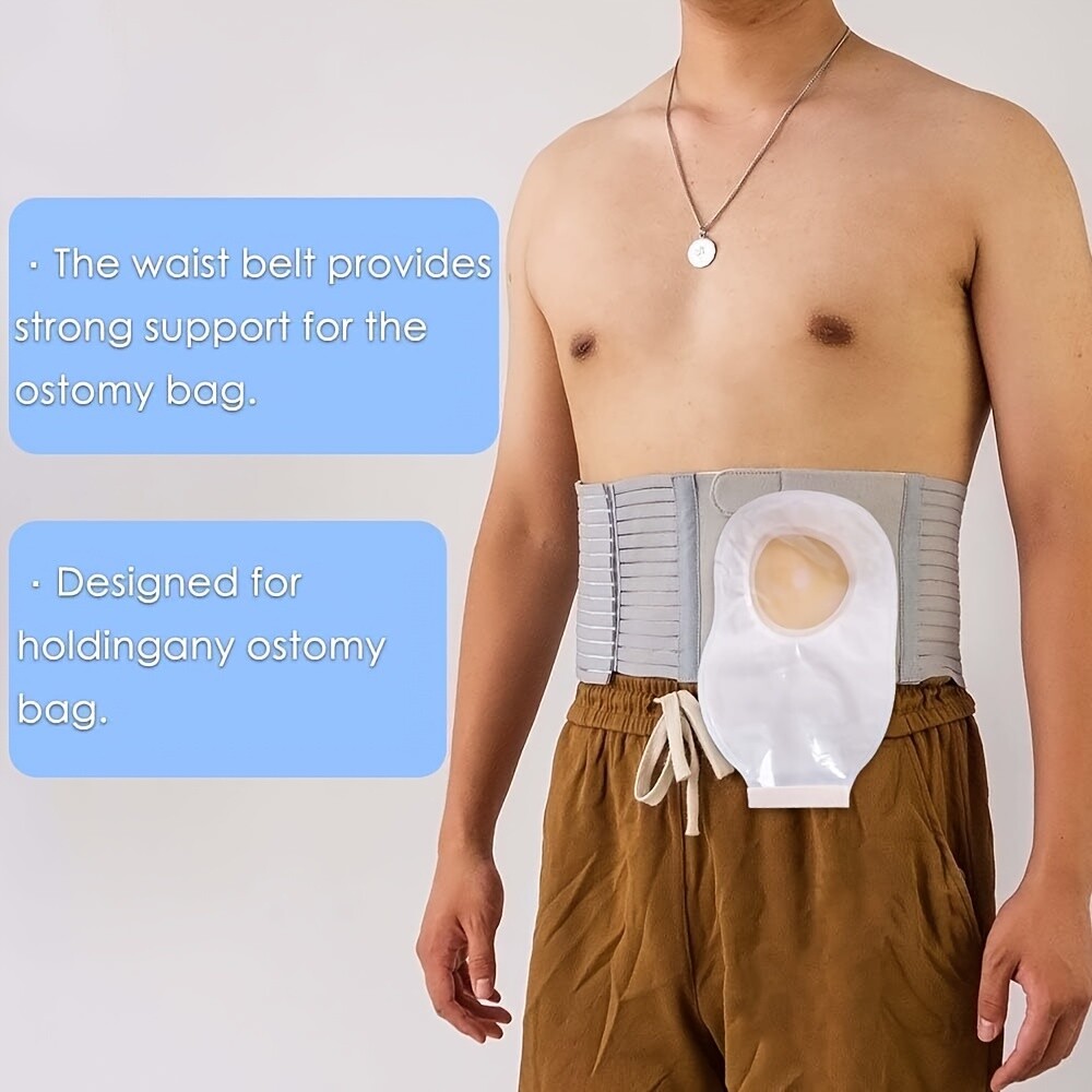 New U-shaped Stoma Adjustable Abdominal Support Belt Comfort for Ostomy Patients