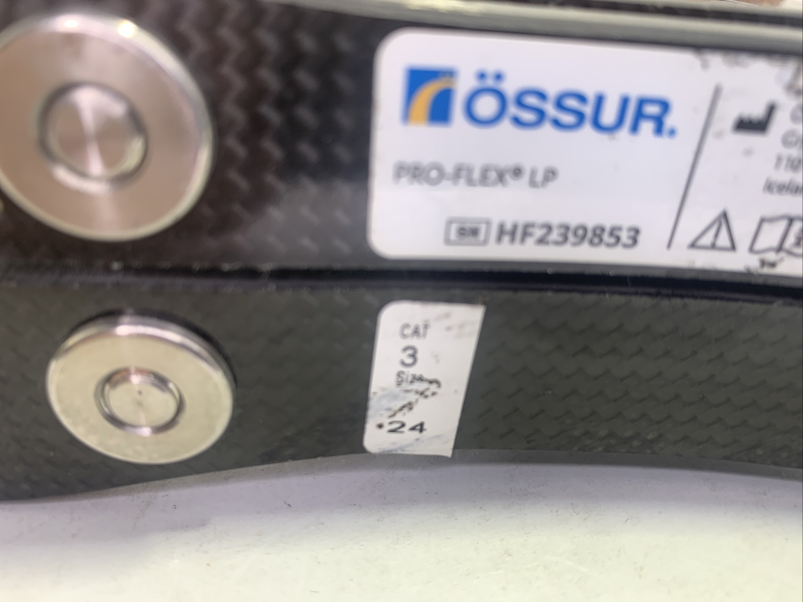 right ossur pro-flex proflex LP prosthetic foot. size 24. category 3.