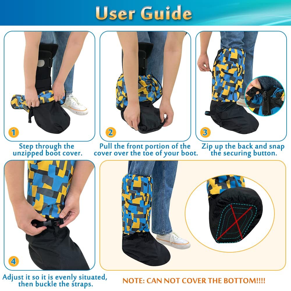 Walking Boot Cover Medical Fracture Foot Cast Cover Orthopedic Walking Boot